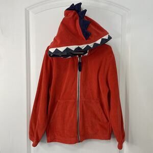 Hanna Andersson Orange Dino Terry Jacket Size 110 5